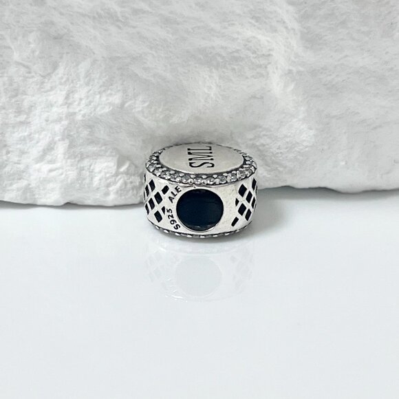 Pandora SML Smith Mountain Lake Exclusive Bead Charm S925 Silver Charm - Picture 3 of 3